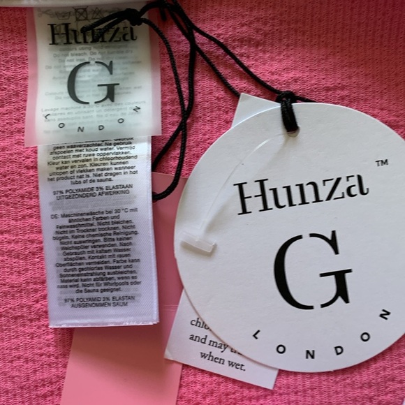 NWT Hunza g Tyler bikini set in candy pink - Picture 9 of 9